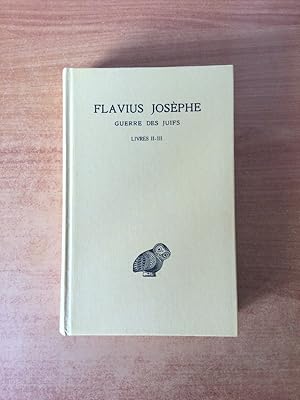 Seller image for GUERRE DES JUIFS Tome II Livre II et III for sale by KEMOLA