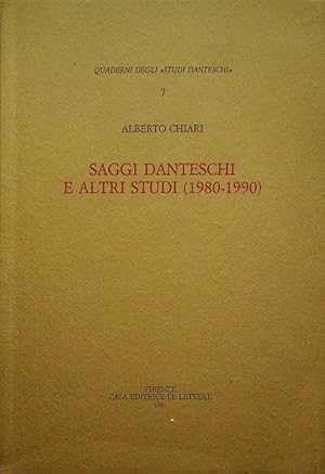 Immagine del venditore per Saggi danteschi e altri studi (1980-1990).: Quaderni degli Studi danteschi; 7. venduto da Studio Bibliografico Adige