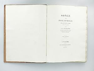 Bild des Verkufers fr [Bodoni] Songe de Poliphile, Vol I - II zum Verkauf von Leopolis