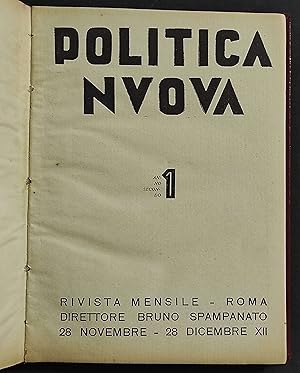 Politica Nuova - Rivista Mensile - Nov.-Dic. XII - Anno Secondo - 1