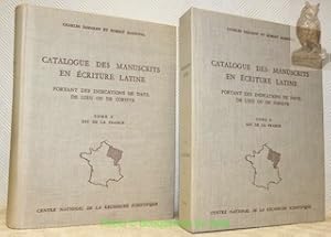 Seller image for Catalogue des manuscrits en criture latine. Portant des indications de date, de lieu ou de copiste. TomeV: Est de la France. 2 Volumes, Texte et planches. for sale by Bouquinerie du Varis