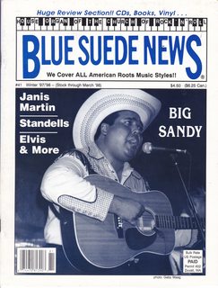 BLUE SUEDE NEWS, #41, Winter 1997/1998; Big Sandy Cover