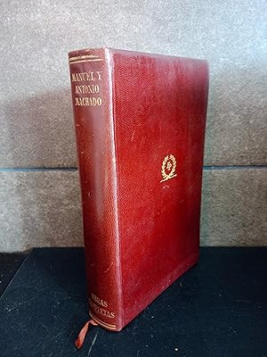 Seller image for MANUEL Y ANTONIO MACHADO. OBRAS COMPLETAS (EDIT. PLENITUD - 1951) EJEMPLAR 7 DE 3000. for sale by Lauso Books