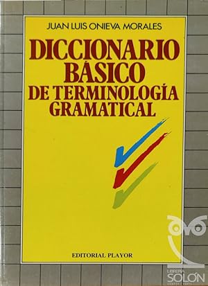Seller image for Diccionario Bsico de terminologa gramatical for sale by LIBRERA SOLN