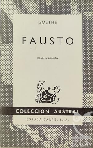 Imagen del vendedor de Fausto a la venta por LIBRERA SOLN