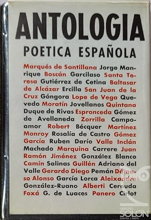 Imagen del vendedor de Antolog�a po�tica espa�ola a la venta por LIBRER�A SOL�N