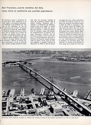 Bild des Verkufers fr LAMINA V11416: Puente de Oakland en San Francisco zum Verkauf von EL BOLETIN