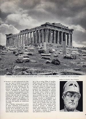 Bild des Verkufers fr LAMINA V11341: El Partenon y busto de Pericles zum Verkauf von EL BOLETIN