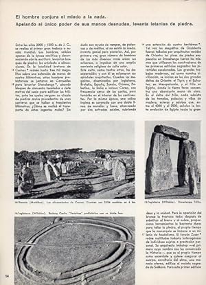 Seller image for LAMINA V11327: Alineamientos de Carnac, Barbury Castle y Stonehenge for sale by EL BOLETIN