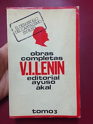 Imagen del vendedor de El desarrollo del capitalismo en Rusia. Obras completas tomo 3 a la venta por Librera Eleutheria