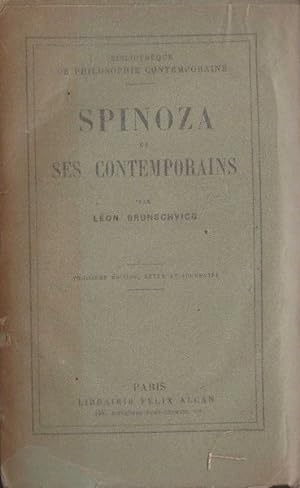 Image du vendeur pour Spinoza et ses contemporains mis en vente par Messinissa libri