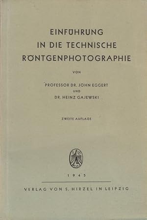 Imagen del vendedor de Einfhrung in die technische Rntgenphotographie. a la venta por Brbel Hoffmann