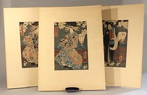 Image du vendeur pour [Triptych of:] Shirai Gonpachi, Miura-ya Komurasaki and Miura-ya Wakamurasaki mis en vente par Rulon-Miller Books (ABAA / ILAB)