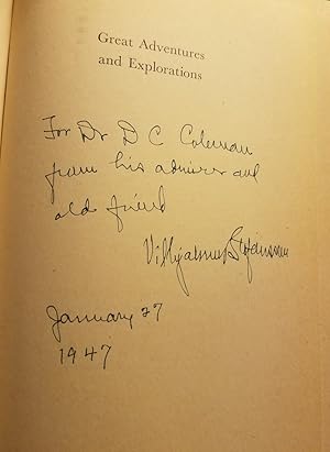 Immagine del venditore per GREAT ADVENTURES AND EXPLORATIONS. From the Earliest Times to the Present, as Told by the Explorers venduto da Charles Agvent,   est. 1987,  ABAA, ILAB