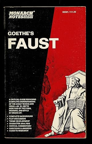 Seller image for Goethe's Faust (Monarch Notes & Study Guides); Monarch Notes And Study Guides - 00521 for sale by Granada Bookstore,            IOBA