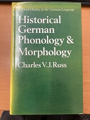 Bild des Verkufers fr Historical German Phonology and Morphology. zum Verkauf von Plurabelle Books Ltd