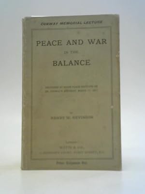 Seller image for Peace and War in the Balance for sale by World of Rare Books
