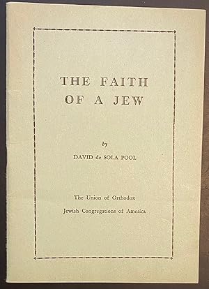 Seller image for The faith of a Jew for sale by Bolerium Books Inc.