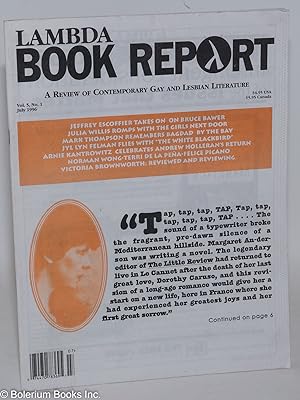 Seller image for Lambda Book Report: a review of contemporary gay & lesbian literature vol. 5, #1, July 1996: "Tap, tap, tap . . ." for sale by Bolerium Books Inc.