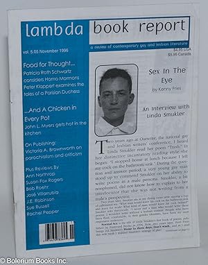 Imagen del vendedor de Lambda Book Report: a review of contemporary gay & lesbian literature vol. 5, #5, Nov. 1996: Sex in the Eye a la venta por Bolerium Books Inc.