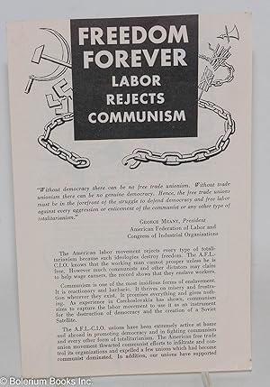 Freedom forever: Labor rejects Communism