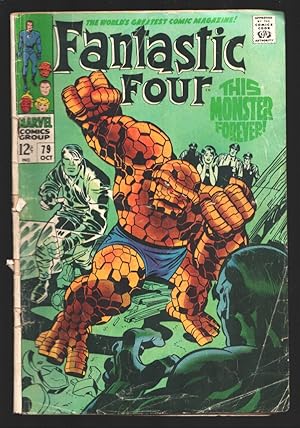 Fantastic Four #79 1968-Jack Kirby art.-Creases-lower grade-G