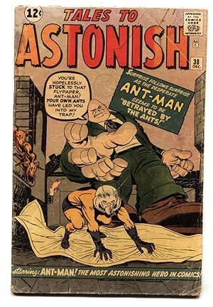 Immagine del venditore per TALES TO ASTONISH #38 1962-MARVEL-ANT-MAN-1ST EGGHEAD-JACK KIRBY-G+ venduto da DTA Collectibles