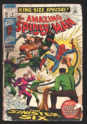 Amazing Spider-Man Special Edition #6 1969-Steve Ditko art-Sinister Six-Kraven-Doc Ock-Sandman-My...