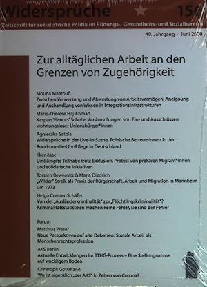 Seller image for Von der "Auslnderkriminalitt" zur "Flchtlingskriminalitt"? Kriminalittsstaistiken machen keine Fehler, sie sind der Fehler - in : Zur alltglichen Arbeit an den Grenzen von Zugehrigkeit. (Neuwertiger Zustand) Widersprche ; 156 for sale by books4less (Versandantiquariat Petra Gros GmbH & Co. KG)