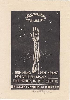 Bild des Verkufers fr Leo + Lydia Tilgner 1937. Arm und Kranz. "Und hng den Kranz den vollen Kranz uns hher in die Sterne". zum Verkauf von Antiquariat  Braun