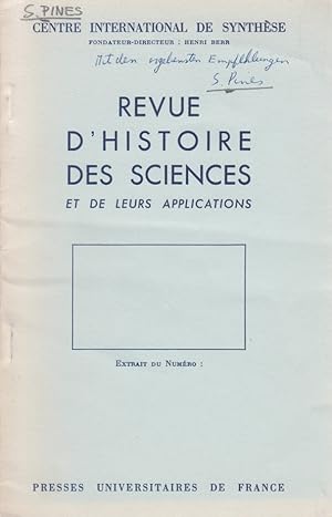 Un fragment de Séleucus de Séleucie conservé en version arabe. [Du: Revue d'Histoire des Sciences...