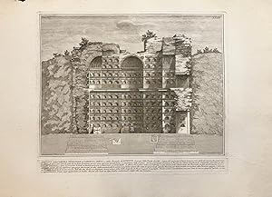 [Antique print, etching, (Piranesi)] Altro spaccato della Camera Sepolcrale de' Liberti e Servi e...