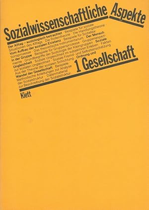 Seller image for Sozialwissenschaftliche Aspekte 1: Gesellschaft for sale by Versandantiquariat Nussbaum
