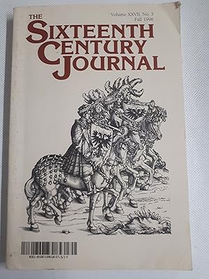 Image du vendeur pour The Sixteenth Century Journal. The Journal of Early Modern Studies. Vol XXVII, No 3, Fall 1996. mis en vente par Cambridge Rare Books