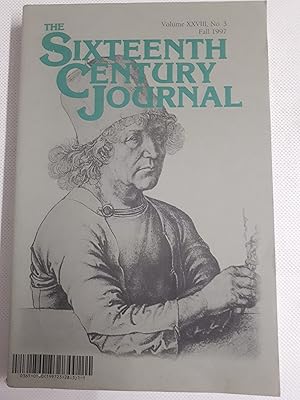 Image du vendeur pour The Sixteenth Century Journal. The Journal of Early Modern Studies. Vol XXVIII, No 3, Fall 1997. mis en vente par Cambridge Rare Books