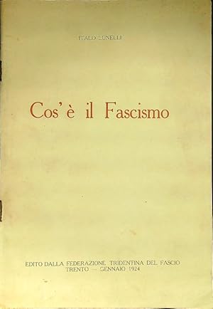 Immagine del venditore per Cos'e' il fascismo venduto da Miliardi di Parole