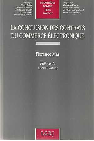 La conclusion des contrats du commerce électronique