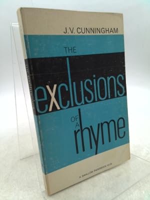 Immagine del venditore per Exclusions of a Rhyme: Poems and Epigrams venduto da ThriftBooksVintage