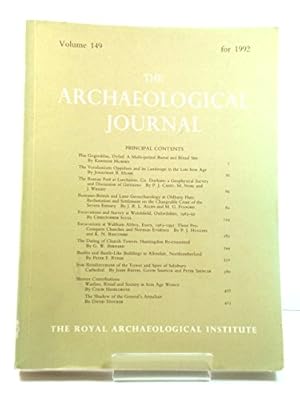 Bild des Verkufers fr the archaeological journal: 149 for 1992 zum Verkauf von WeBuyBooks