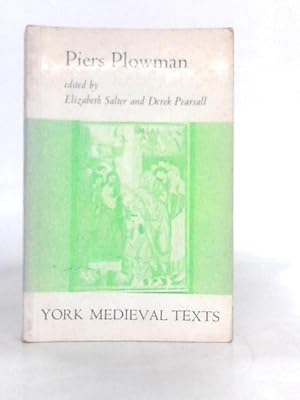 Imagen del vendedor de Piers Plowman York Medieval Texts a la venta por World of Rare Books