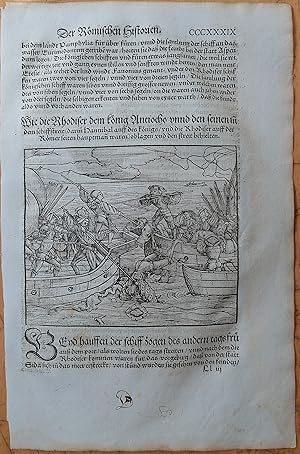 Seller image for Livius Roemische Historien Original Leaf Woodcut (339) Folio - 1530 for sale by raremapexchange