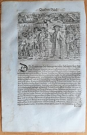 Seller image for Livius Roemische Historien Original Leaf Woodcut (226) Folio - 1530 for sale by raremapexchange