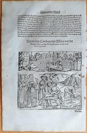 Seller image for Livius Roemische Historien Original Leaf Woodcut (95) Folio - 1530 for sale by raremapexchange