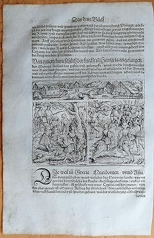 Seller image for Livius Roemische Historien Original Leaf Woodcut (246) Folio - 1530 for sale by raremapexchange