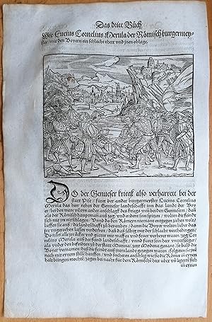 Seller image for Livius Roemische Historien Original Leaf Woodcut (280) Folio - 1530 for sale by raremapexchange