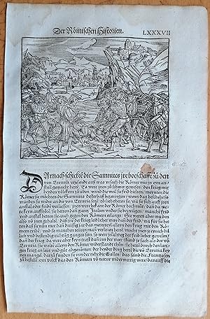 Seller image for Livius Roemische Historien Original Leaf Woodcut (87) Folio - 1530 for sale by raremapexchange