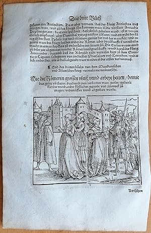 Seller image for Livius Roemische Historien Original Leaf Woodcut (253) Folio - 1530 for sale by raremapexchange