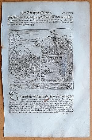 Seller image for Livius Roemische Historien Original Leaf Woodcut (176) Folio - 1530 for sale by raremapexchange