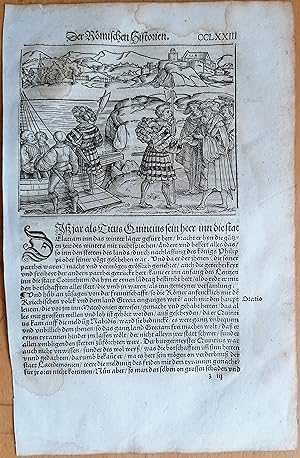 Seller image for Livius Roemische Historien Original Leaf Woodcut (273) Folio - 1530 for sale by raremapexchange