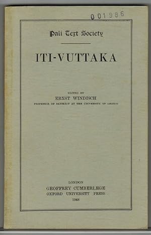 Imagen del vendedor de Iti-vuttaka. a la venta por La Librera, Iberoamerikan. Buchhandlung